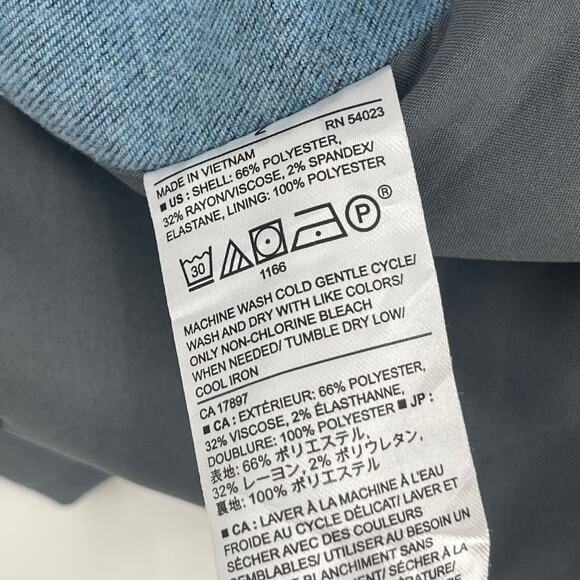 BANANA REPUBLIC Skirt Size 2 Flannel Faux Wrap Light Gray NWT A-Line Mini Preppy - Picture 14 of 16